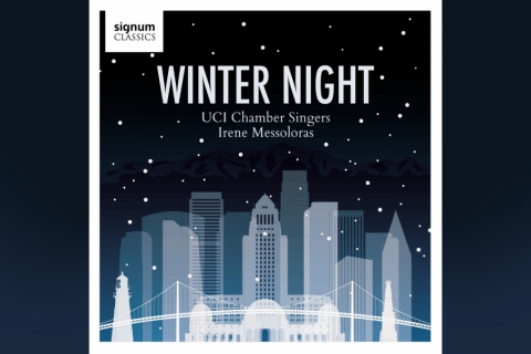 Album cover with text of WINTER NIGHT